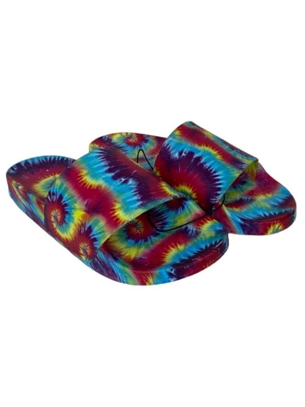NEW‎ Steve Madden Tie Dye Sandals Sofi Printed Size 10 Slip On Slides Bohemian